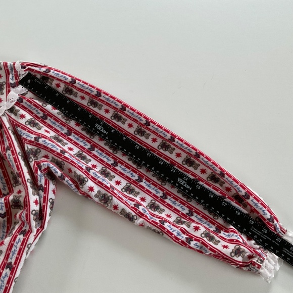 Lanz of Salzburg Flannel Teddy Bear Nightgown Sz M Grannycore Winter Novelty Vtg - Picture 7 of 14